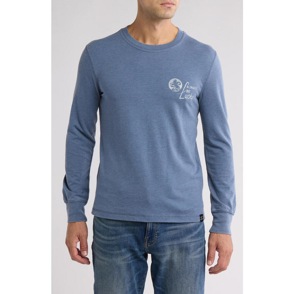 NWT! Lucky Brand Graphic Sweatshirt in Bluefin Size Large
